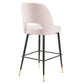 Modway Rouse Performance Velvet Bar Stool FredCo