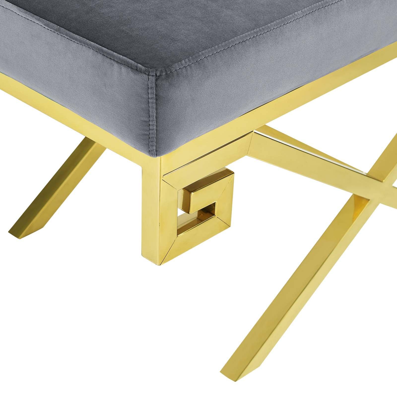 Modway Rove Velvet Performance Velvet Bench FredCo