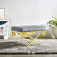 Modway Rove Velvet Performance Velvet Bench FredCo