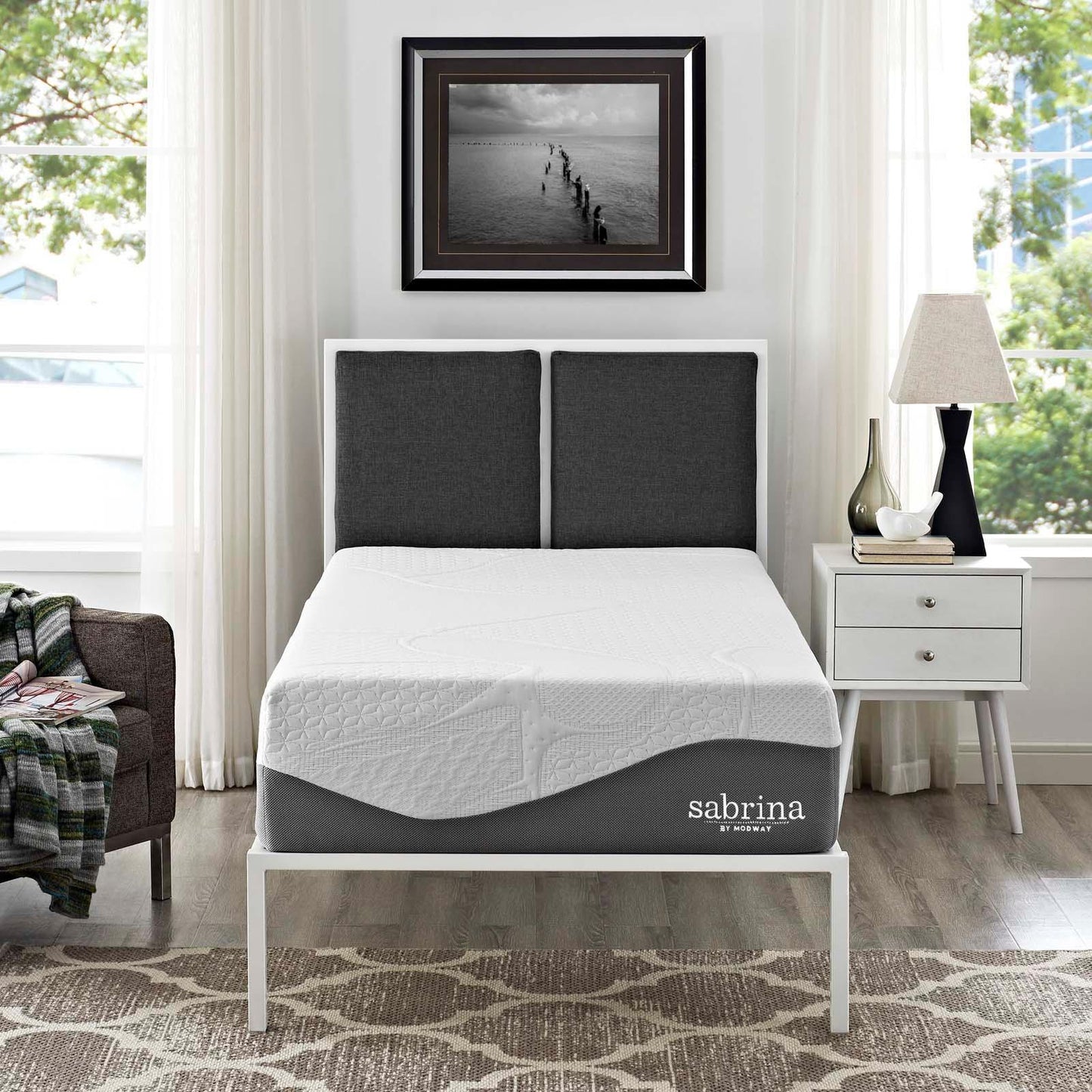 Modway Sabrina 12" Twin Memory Foam Mattress FredCo