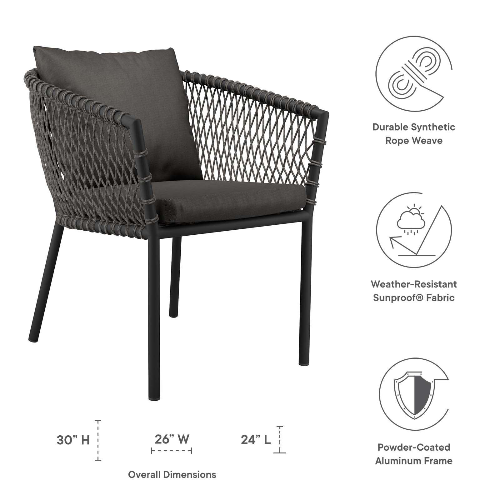 Modway Sailor Outdoor Patio Dining Armchair FredCo