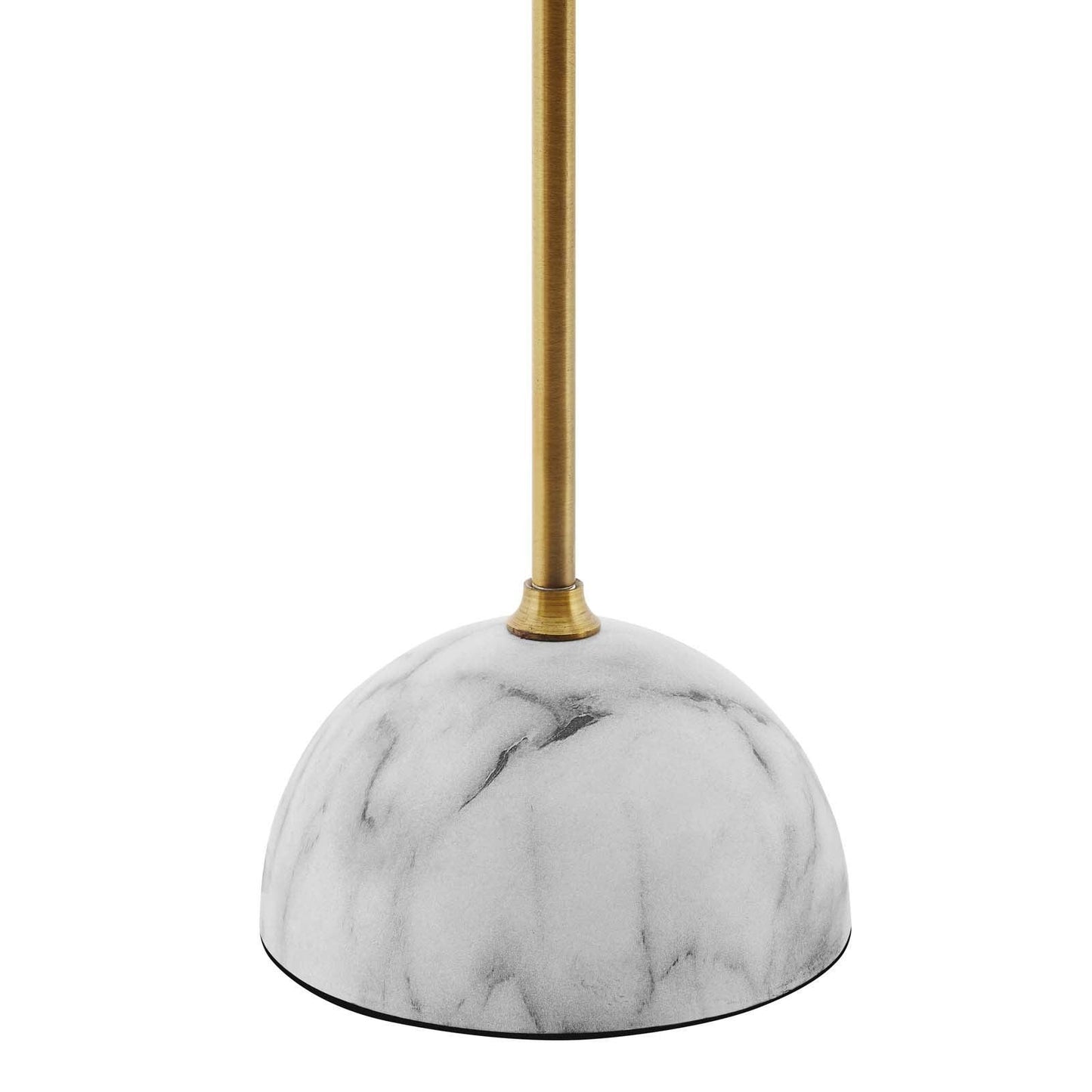 Modway Salient Brass and Faux White Marble Table Lamp FredCo
