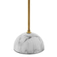 Modway Salient Brass and Faux White Marble Table Lamp FredCo