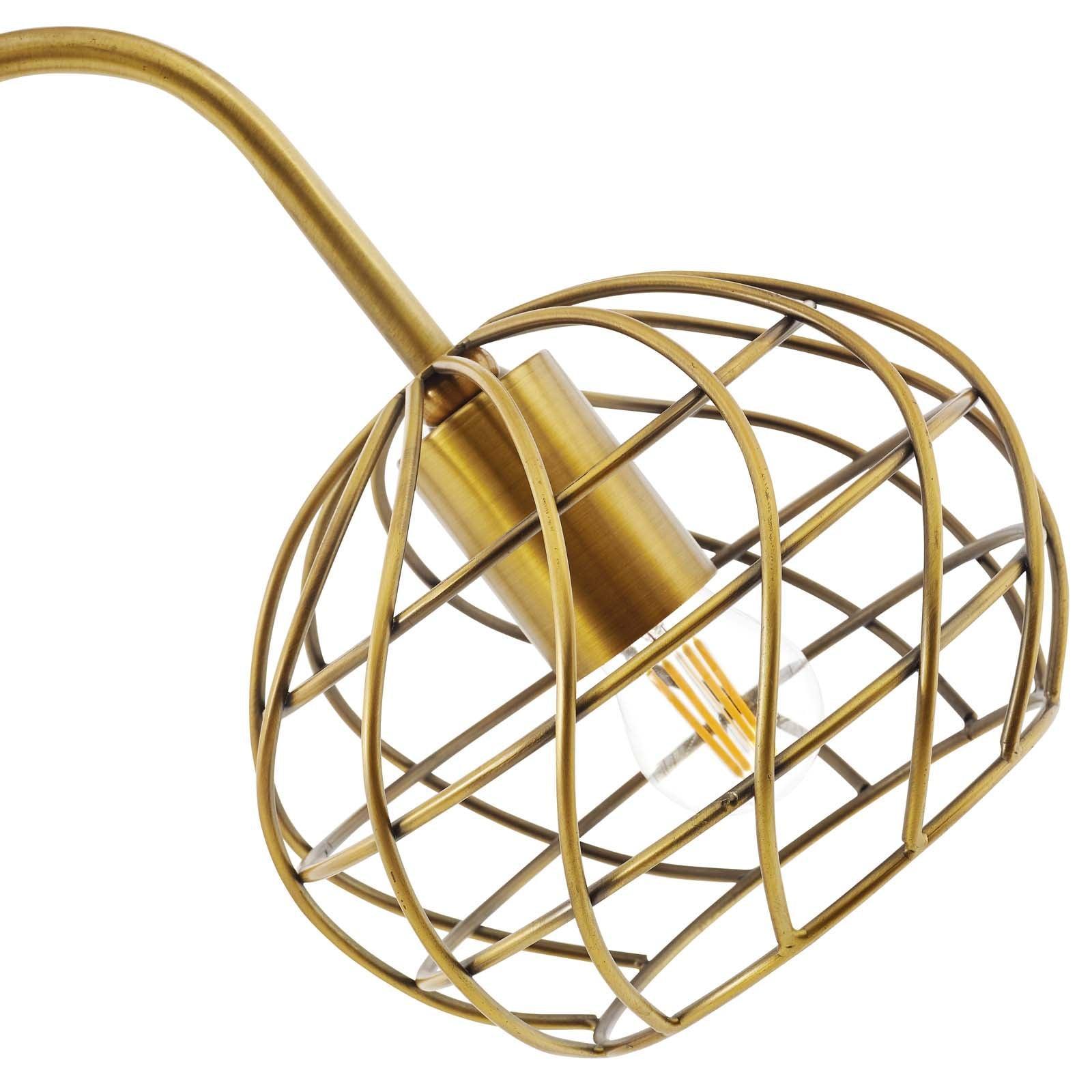 Modway Salient Brass and Faux White Marble Table Lamp FredCo