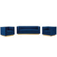 Modway Sanguine 3 Piece Vertical Channel Tufted Upholstered Performance Velvet Set FredCo