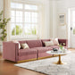 Modway Sanguine Channel Tufted Performance Velvet 3-Seat Modular Sectional Sofa FredCo