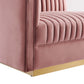 Modway Sanguine Channel Tufted Performance Velvet 3-Seat Modular Sectional Sofa FredCo