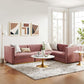 Modway Sanguine Channel Tufted Performance Velvet 4-Piece Right-Facing Modular Sectional Sofa FredCo