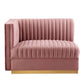 Modway Sanguine Channel Tufted Performance Velvet 6-Piece Modular Sectional Sofa FredCo