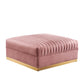 Modway Sanguine Channel Tufted Performance Velvet 7-Piece Left-Facing Modular Sectional Sofa FredCo