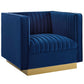 Modway Sanguine Vertical Channel Tufted Accent Performance Velvet Armchair FredCo