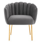Modway Sanna Channel Tufted Performance Velvet Armchair FredCo