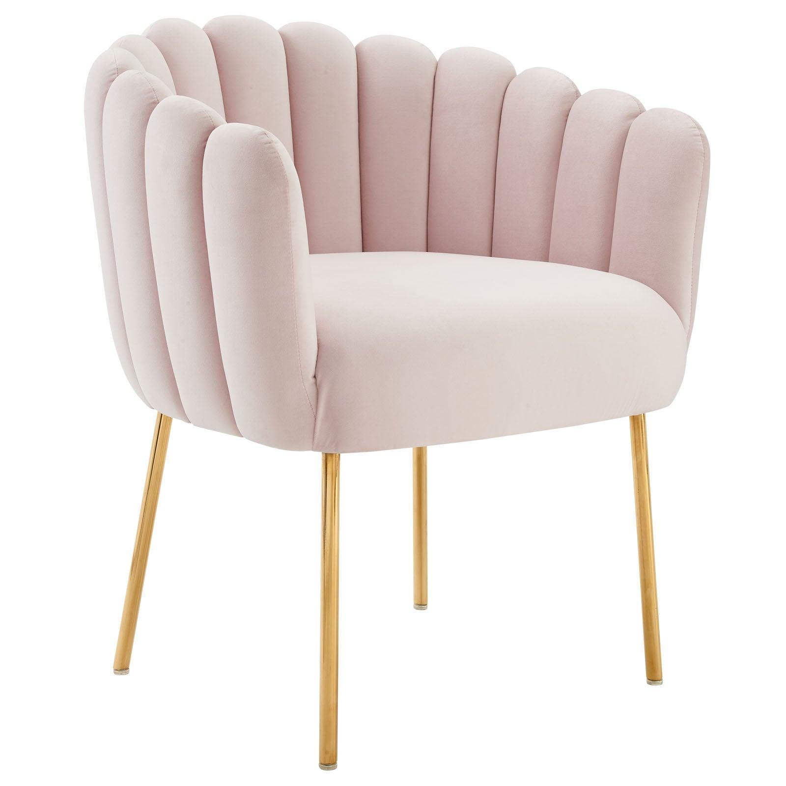 Modway Sanna Channel Tufted Performance Velvet Armchair FredCo