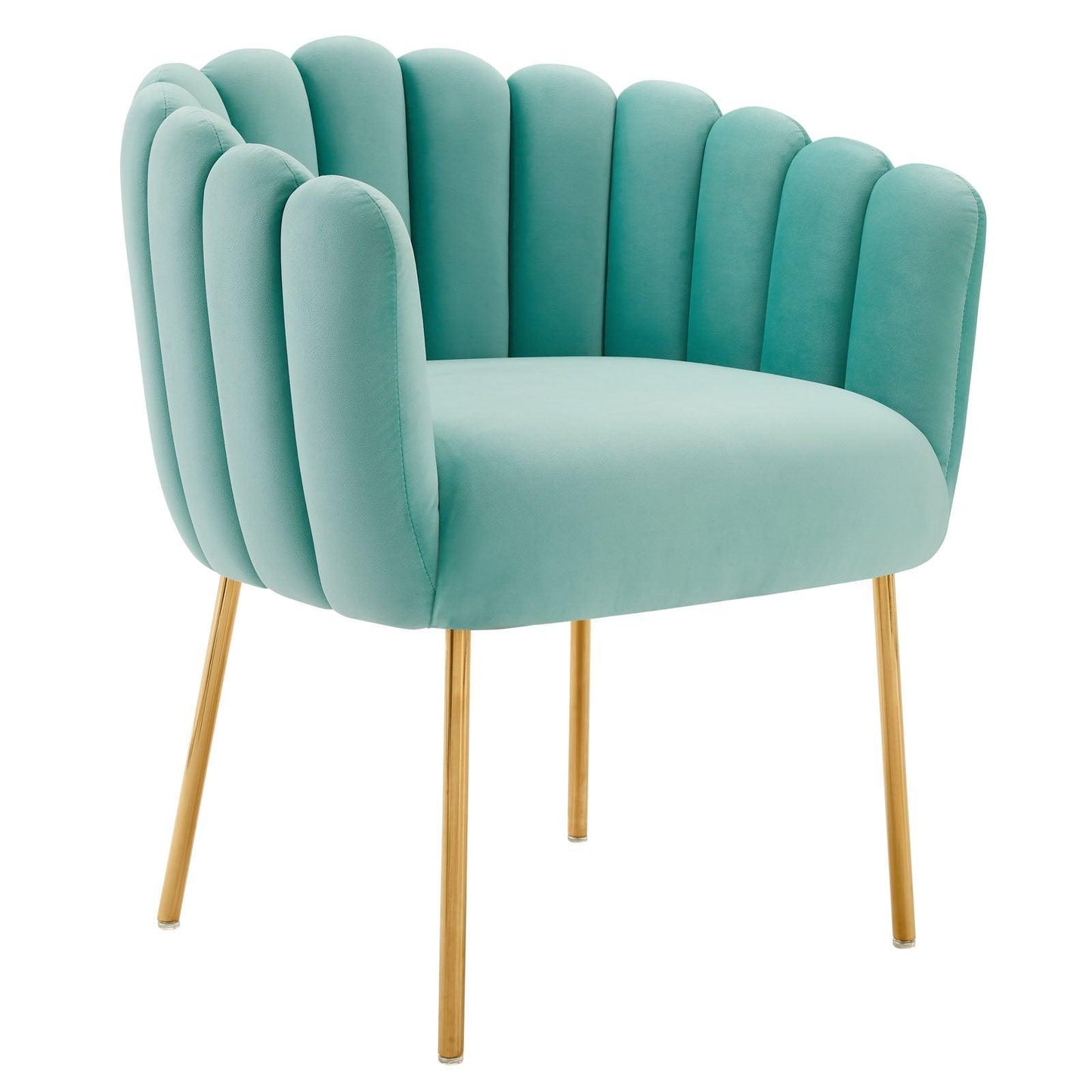 Modway Sanna Channel Tufted Performance Velvet Armchair FredCo