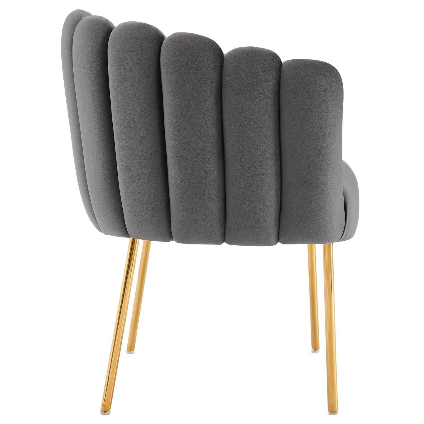 Modway Sanna Channel Tufted Performance Velvet Armchair FredCo