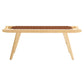 Modway Saoirse 47" Faux Leather Wood Bench, EEI-6551 FredCo