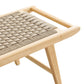 Modway Saoirse 47" Wove Rope Wood Bench, EEI-6552 FredCo