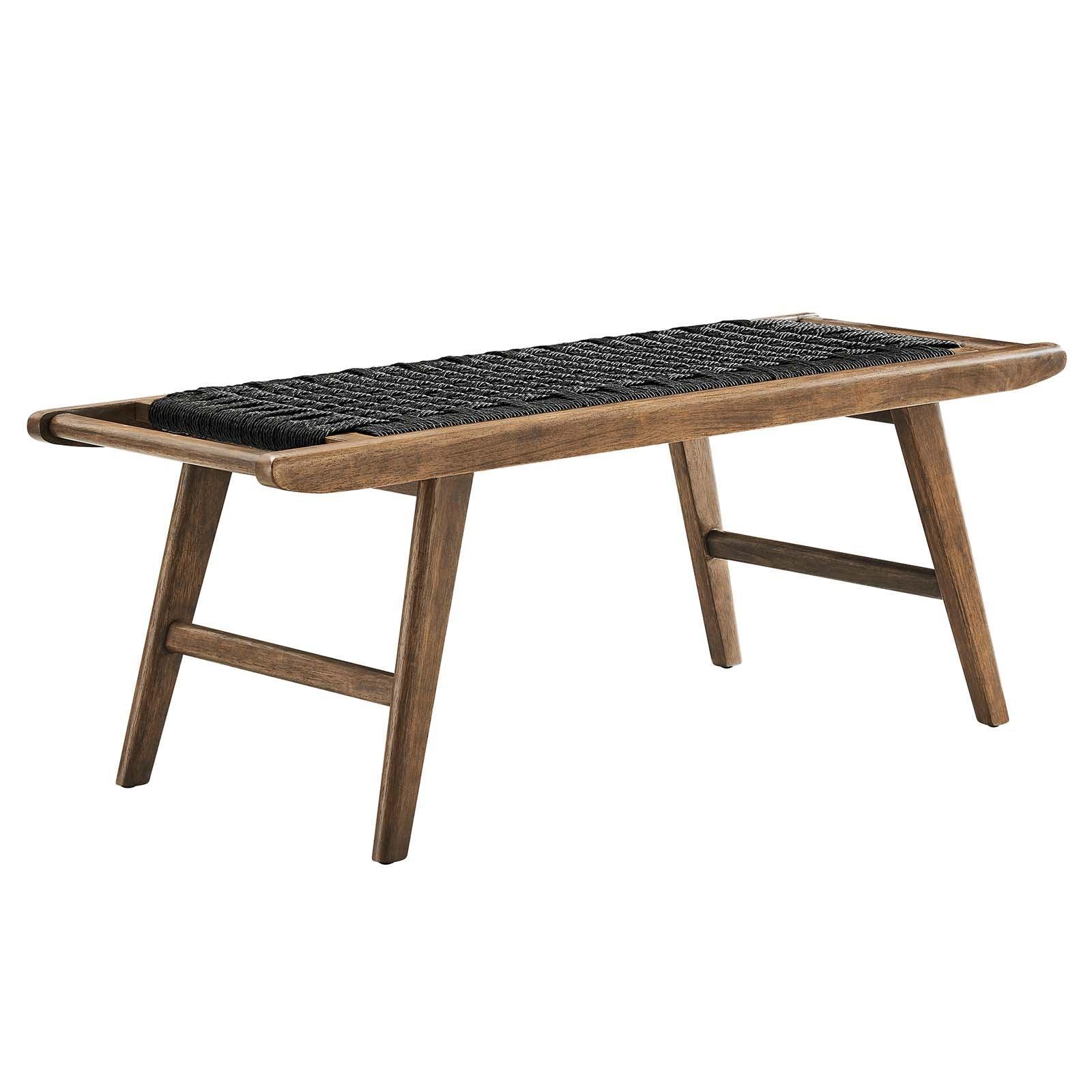 Modway Saoirse 47" Wove Rope Wood Bench, EEI-6552 FredCo
