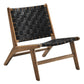 Modway Saoirse Faux Leather Wood Accent Lounge Chair, EEI-6542 FredCo