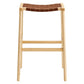 Modway Saoirse Faux Leather Wood Bar Stool - Set of 2, EEI-6549 FredCo
