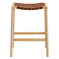 Modway Saoirse Faux Leather Wood Counter Stool - Set of 2, EEI-6547 FredCo