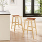 Modway Saoirse Faux Leather Wood Counter Stool - Set of 2, EEI-6547 FredCo