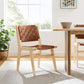 Modway Saoirse Faux Leather Wood Dining Side Chair - Set of 2, EEI-6544 FredCo