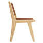 Modway Saoirse Faux Leather Wood Dining Side Chair - Set of 2, EEI-6544 FredCo