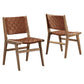 Modway Saoirse Faux Leather Wood Dining Side Chair - Set of 2, EEI-6544 FredCo
