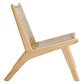 Modway Saoirse Woven Rope Wood Accent Lounge Chair, EEI-6543 FredCo