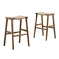 Modway Saoirse Woven Rope Wood Bar Stool - Set of 2, EEI-6550 FredCo