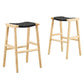 Modway Saoirse Woven Rope Wood Bar Stool - Set of 2, EEI-6550 FredCo