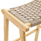 Modway Saoirse Woven Rope Wood Bar Stool - Set of 2, EEI-6550 FredCo