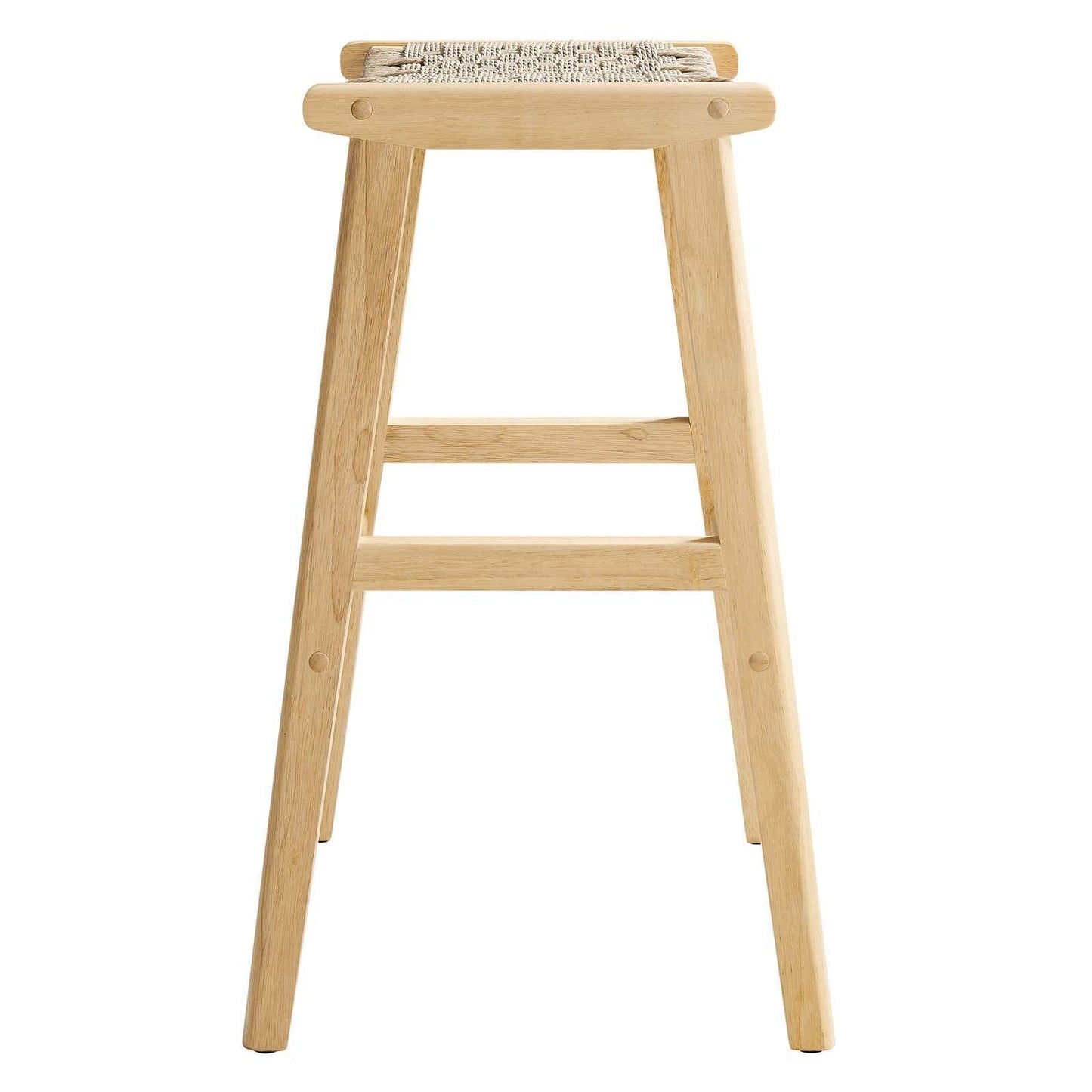Modway Saoirse Woven Rope Wood Bar Stool - Set of 2, EEI-6550 FredCo