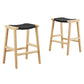 Modway Saoirse Woven Rope Wood Counter Stool - Set of 2, EEI-6548 FredCo