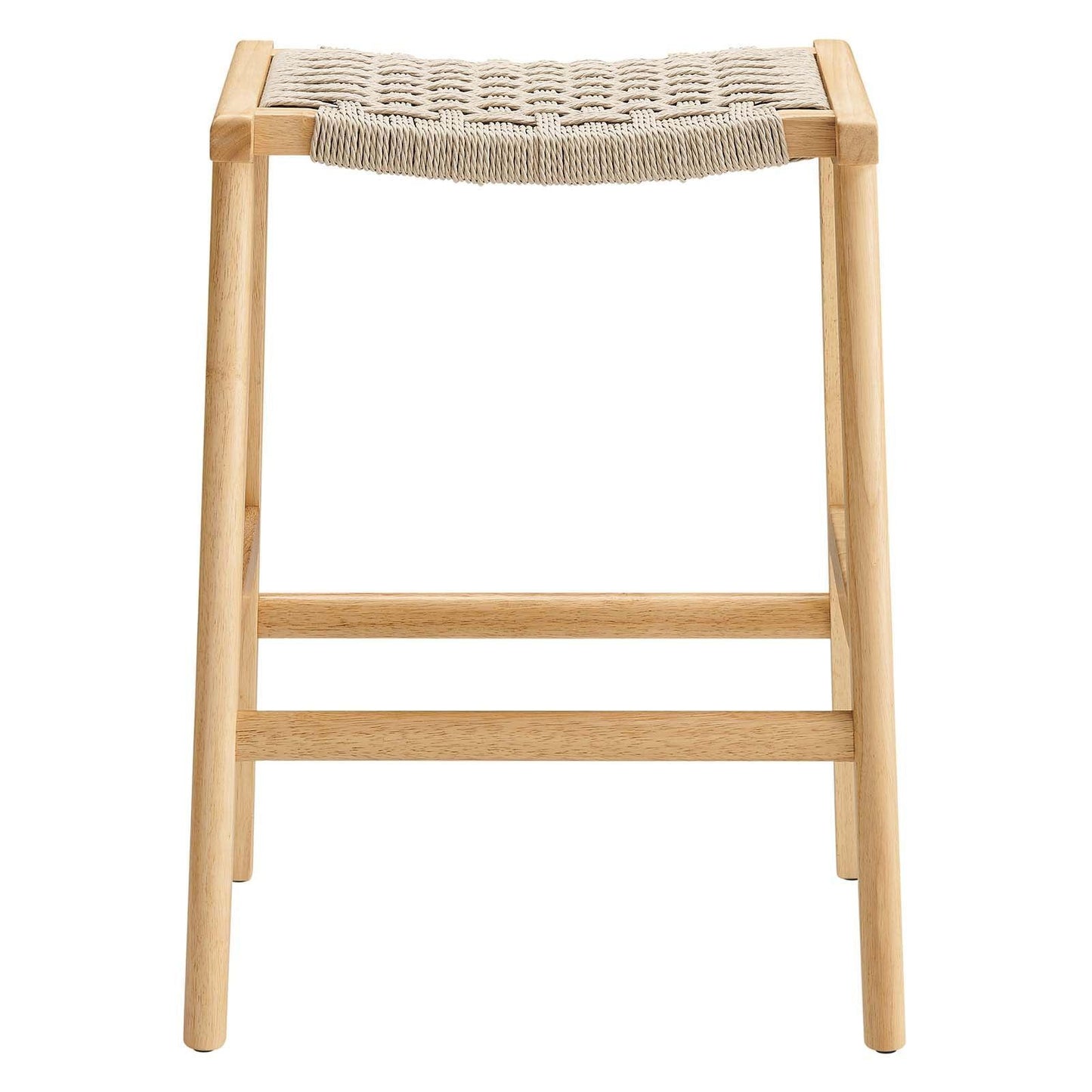 Modway Saoirse Woven Rope Wood Counter Stool - Set of 2, EEI-6548 FredCo