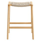 Modway Saoirse Woven Rope Wood Counter Stool - Set of 2, EEI-6548 FredCo