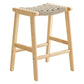 Modway Saoirse Woven Rope Wood Counter Stool - Set of 2, EEI-6548 FredCo