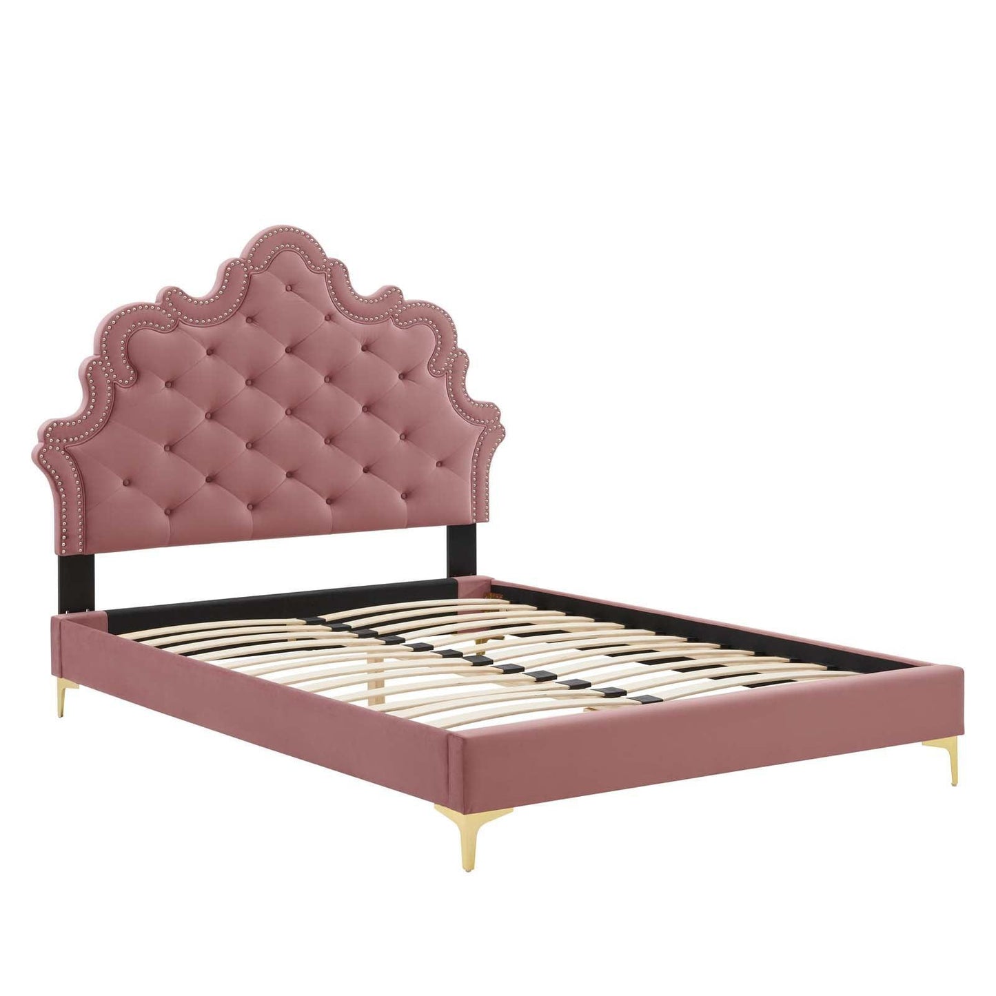 Modway Sasha Button-Tufted Performance Velvet Full Bed FredCo