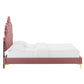 Modway Sasha Button-Tufted Performance Velvet Full Bed FredCo