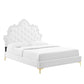 Modway Sasha Button-Tufted Performance Velvet Full Bed FredCo