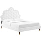 Modway Sasha Button-Tufted Performance Velvet Queen Bed FredCo