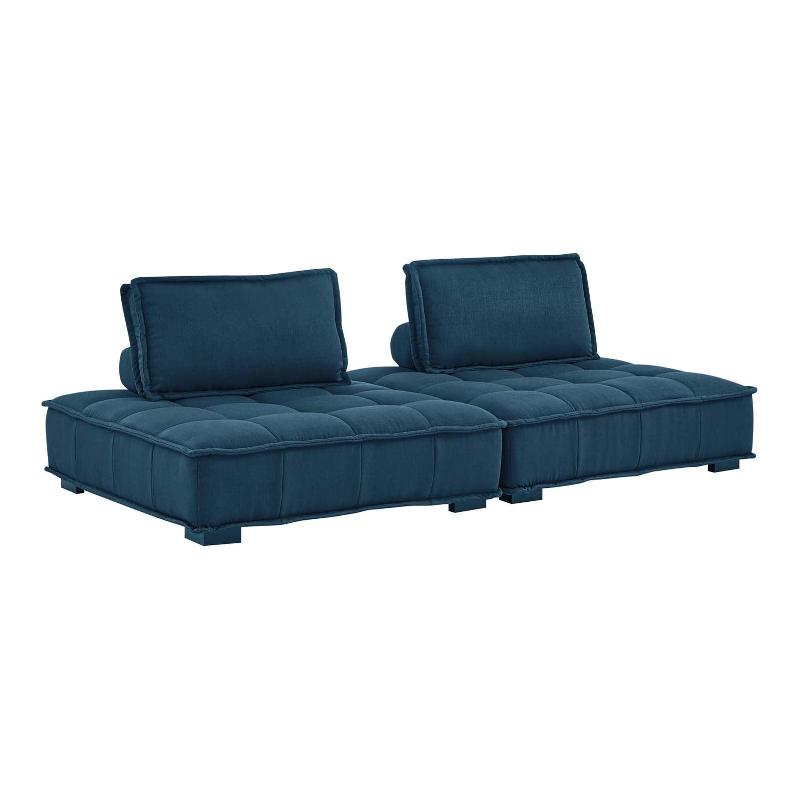 Modway Saunter Tufted Fabric Fabric 2-Piece Loveseat FredCo