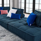 Modway Saunter Tufted Fabric Fabric 3-Piece Sofa FredCo