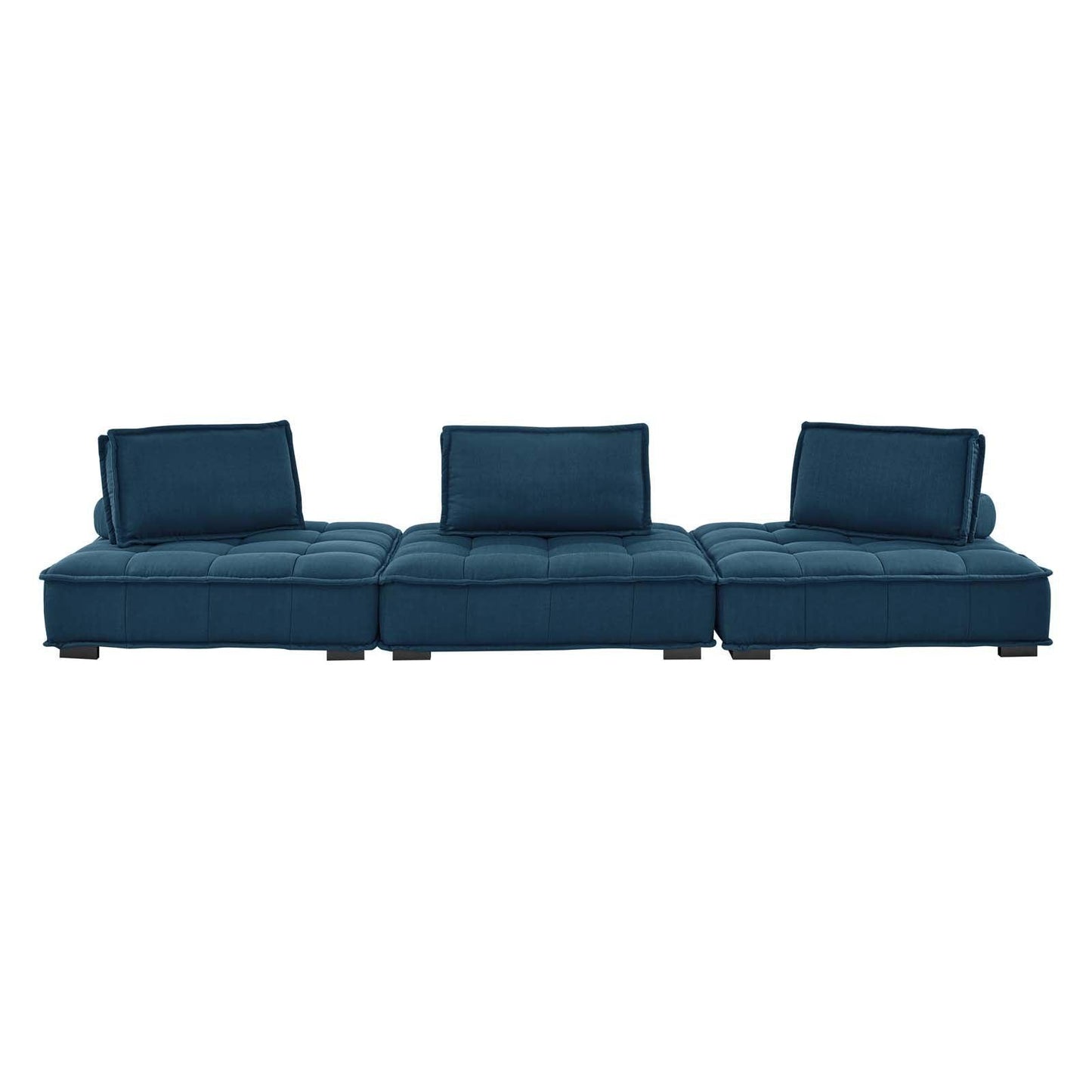 Modway Saunter Tufted Fabric Fabric 3-Piece Sofa FredCo