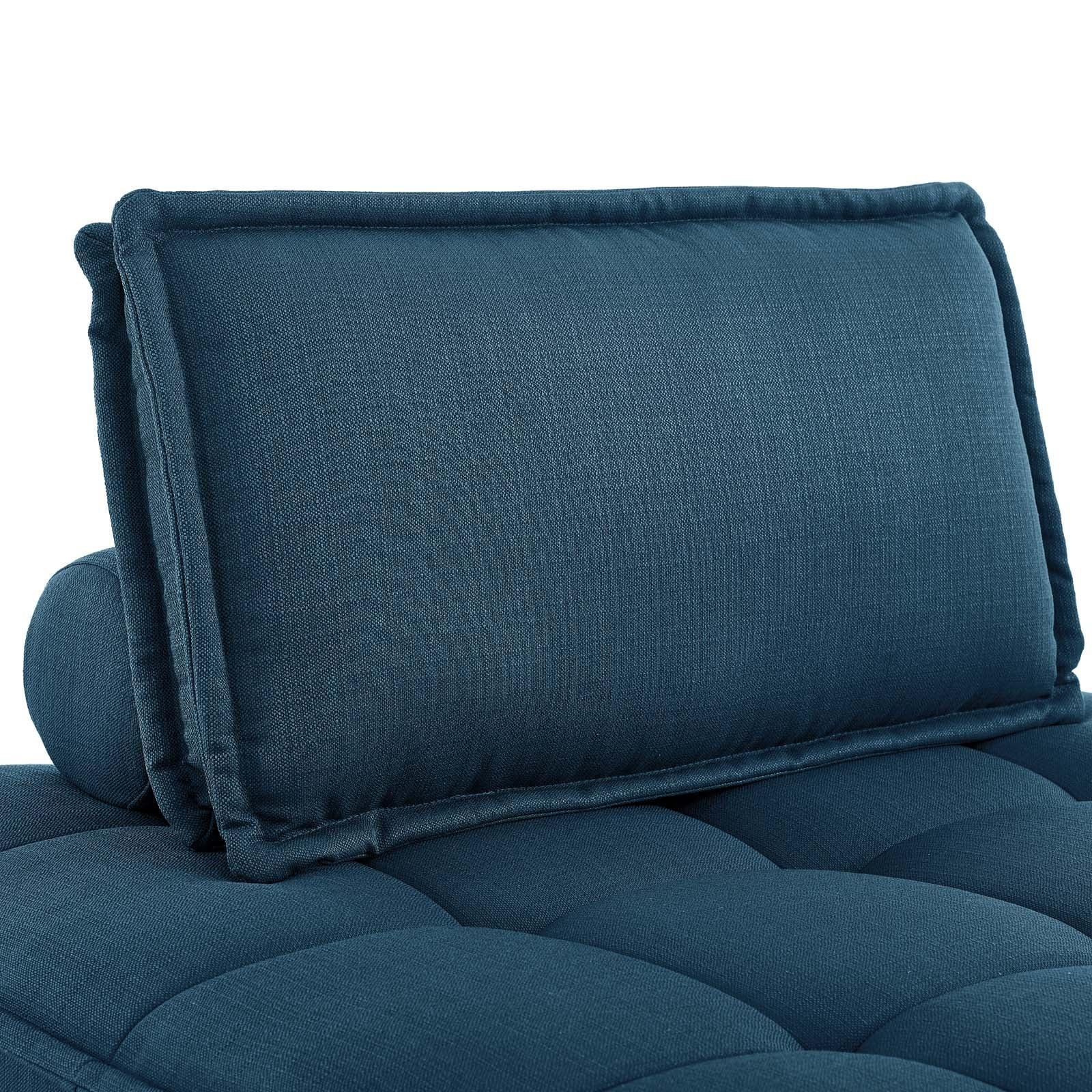 Modway Saunter Tufted Fabric Fabric 5-Piece Sectional Sofa FredCo