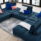 Modway Saunter Tufted Fabric Fabric 5-Piece Sectional Sofa FredCo