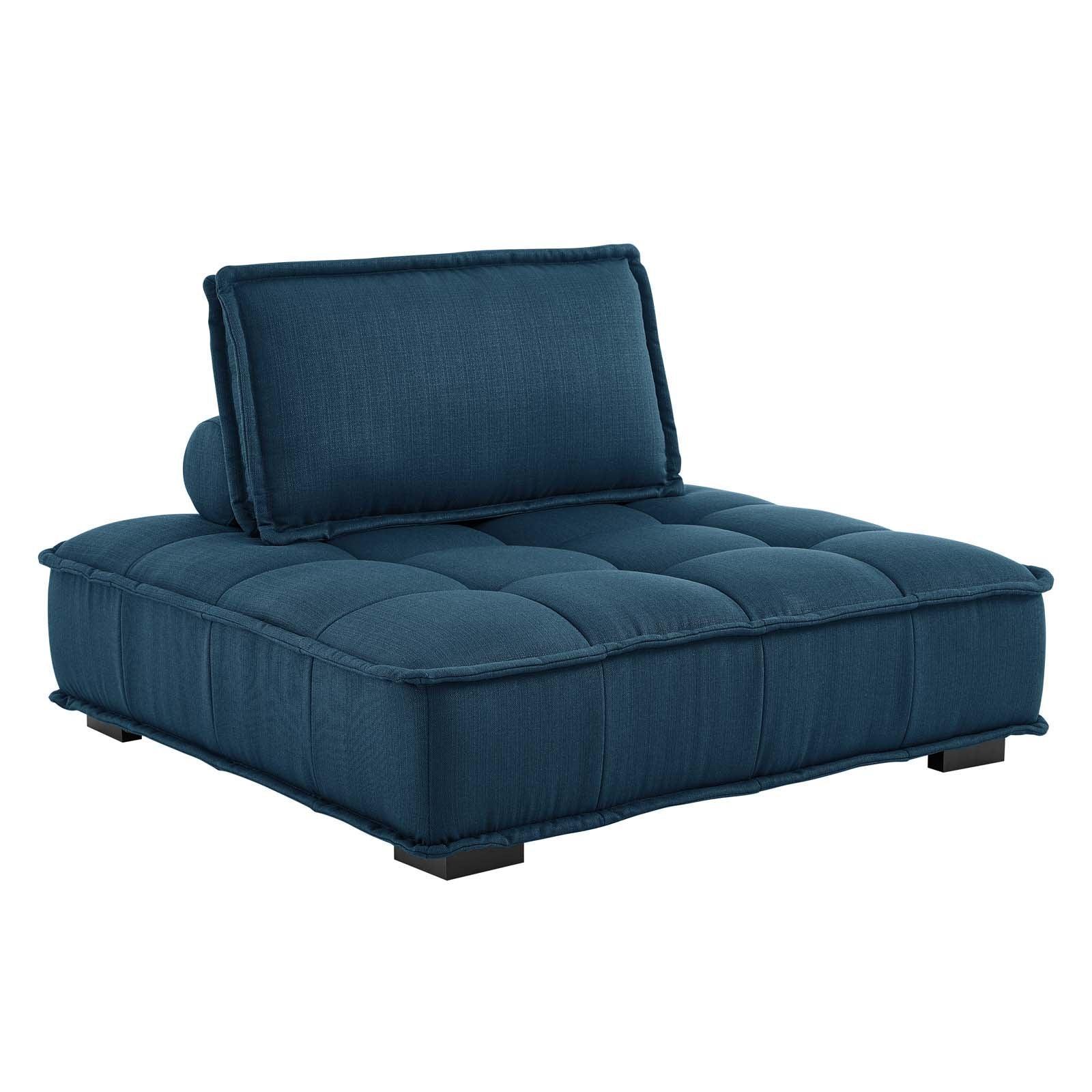 Modway Saunter Tufted Fabric Fabric 5-Piece Sectional Sofa FredCo