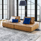Modway Saunter Tufted Vegan Leather Vegan Leather 2-Piece Loveseat FredCo