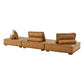 Modway Saunter Tufted Vegan Leather Vegan Leather 3-Piece Sofa FredCo